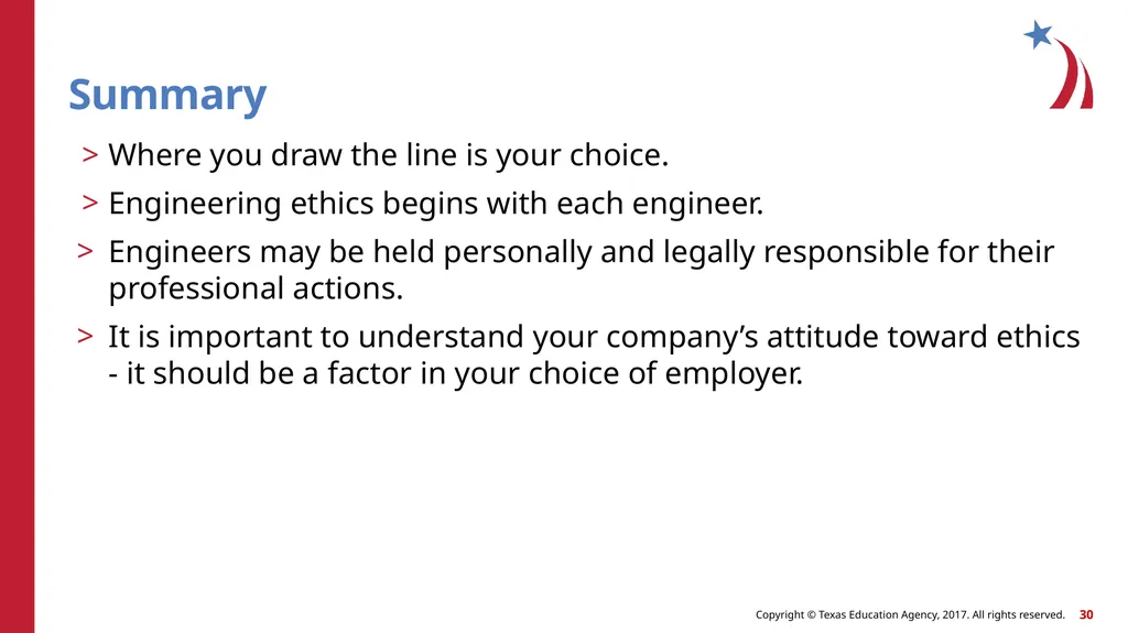 Concepts of Engineering and Technology Ethics in - slide 30 of 33