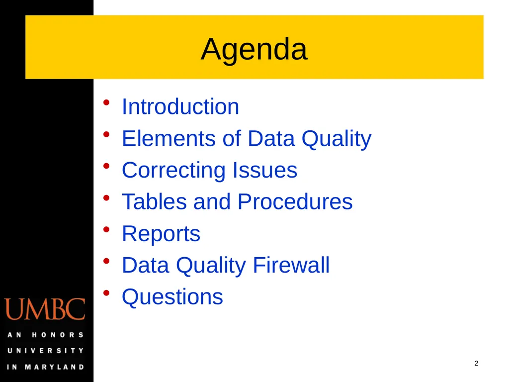 Reporting Data Kwality Issues Mike Glasser Office - slide 2 of 40