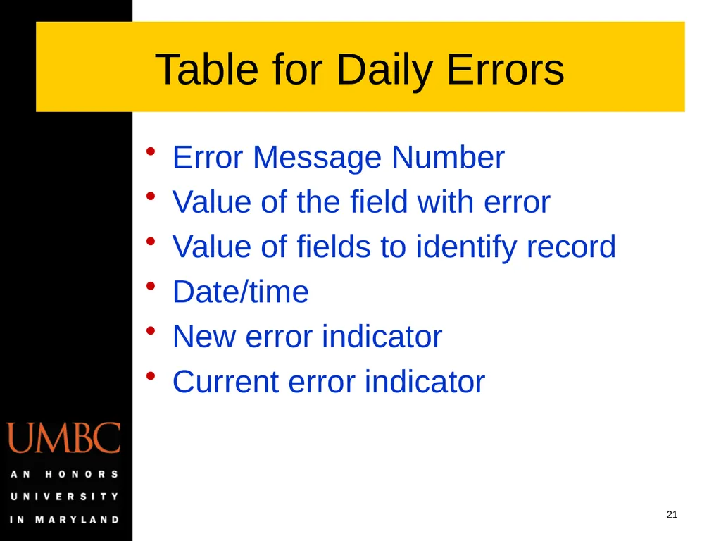 Reporting Data Kwality Issues Mike Glasser Office - slide 21 of 40