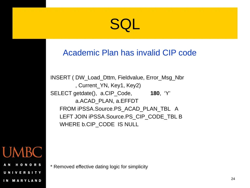 Reporting Data Kwality Issues Mike Glasser Office - slide 24 of 40