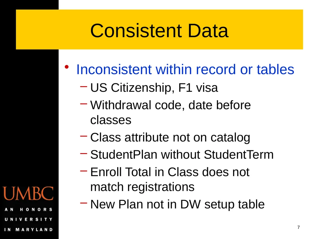Reporting Data Kwality Issues Mike Glasser Office - slide 7 of 40