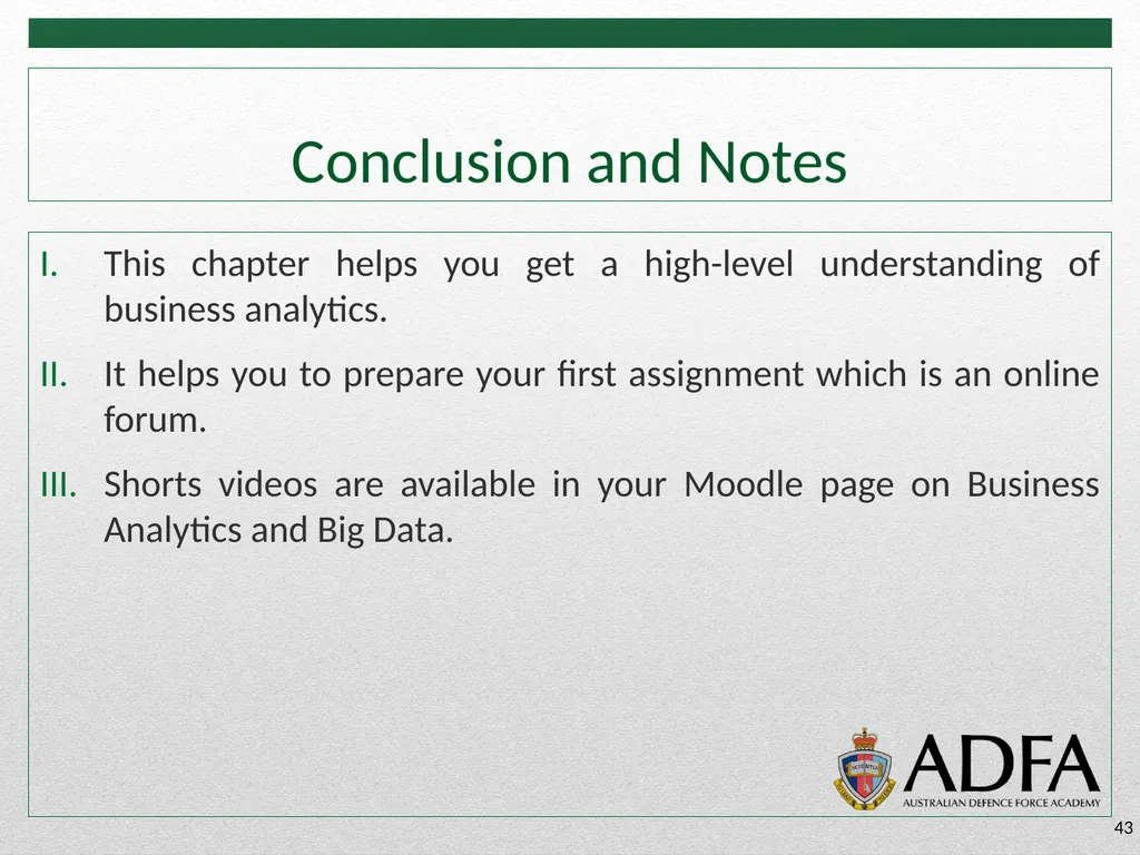1 Week 1 – Lecture Notes What has happened - - slide 43 of 43