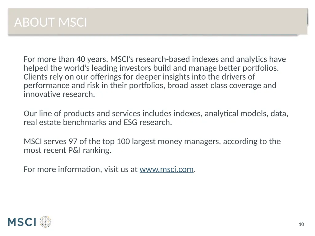 Msci all china index Proposed treatment of foreign - slide 10 of 12