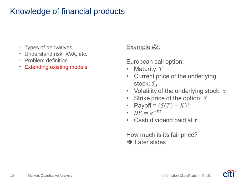 Péter Szőke, Quantitative Analyst – Assistant Vice - slide 10 of 25