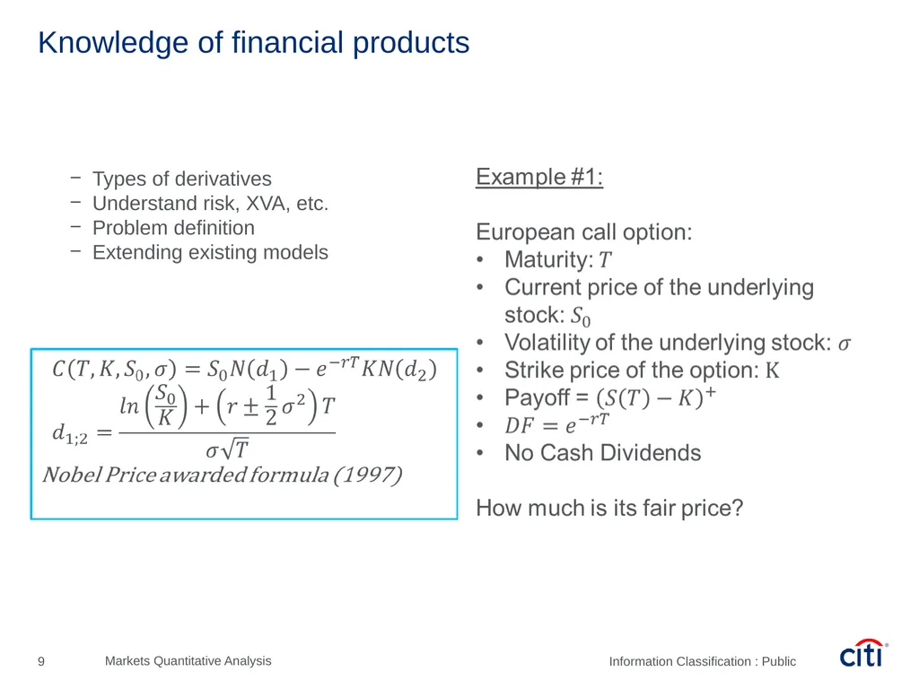 Péter Szőke, Quantitative Analyst – Assistant Vice - slide 9 of 25