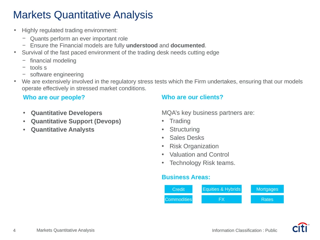 Péter Szőke, Quantitative Analyst – Assistant Vice - slide 4 of 25