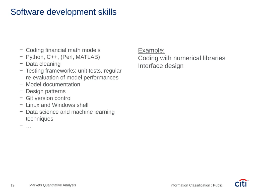 Péter Szőke, Quantitative Analyst – Assistant Vice - slide 19 of 25