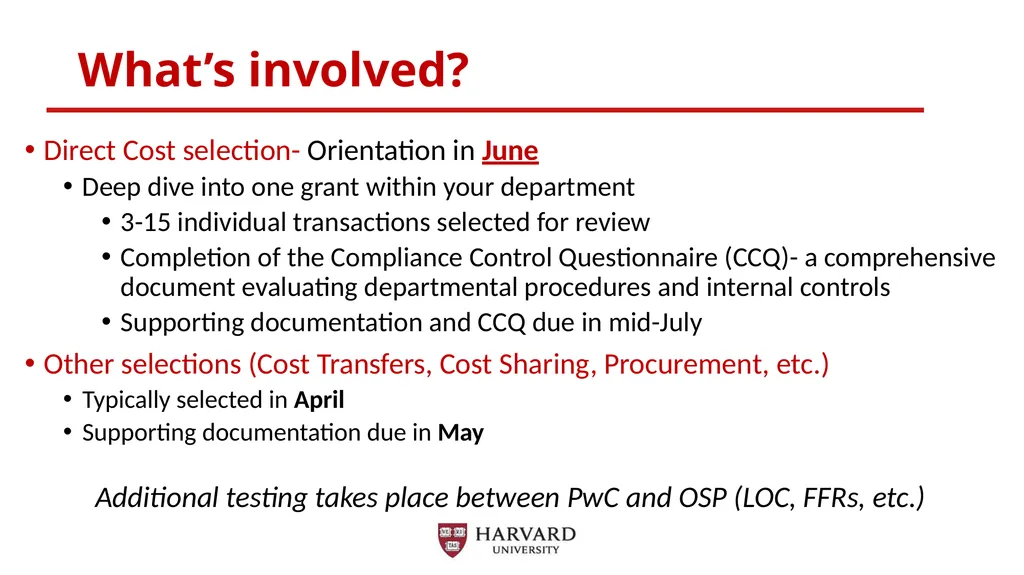 Uniform Guidance Audit: Overview, Timeline and - slide 6 of 8