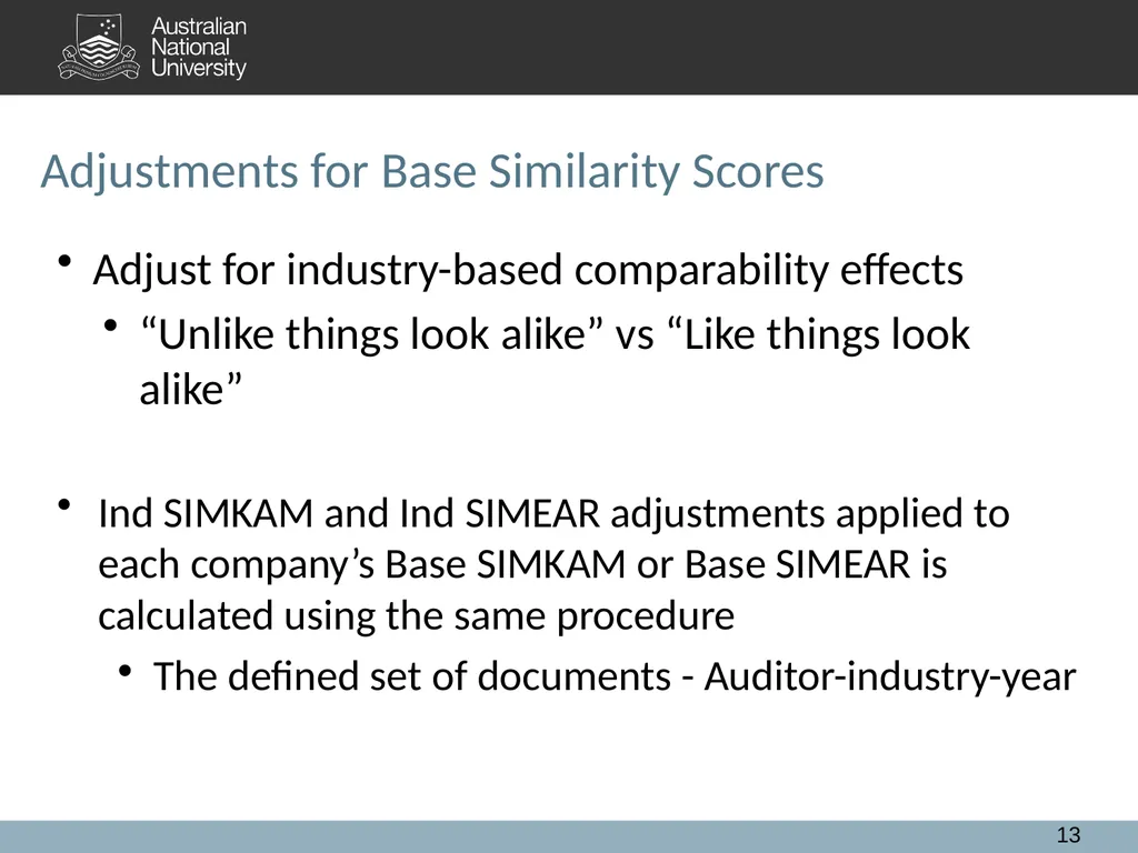 Extended Auditor's Reports and Audit Quality: A - slide 13 of 28