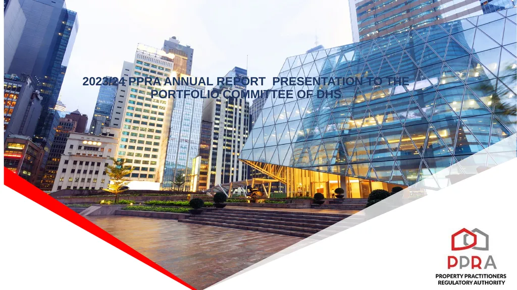 2023/24 PPRA ANNUAL REPORT PRESENTATION TO THE