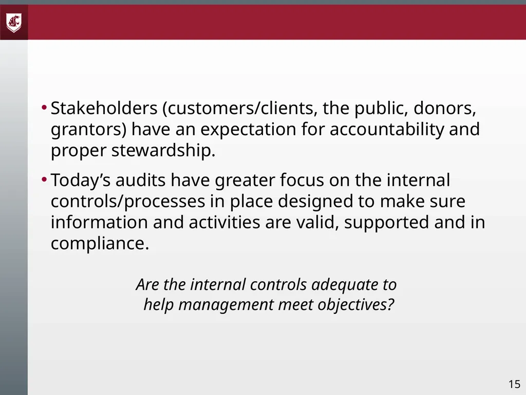 Award Administration Part Three: Audits and Audit - slide 15 of 79