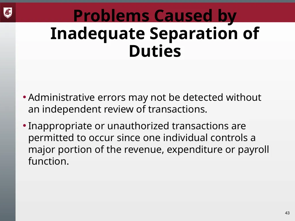 Award Administration Part Three: Audits and Audit - slide 43 of 79