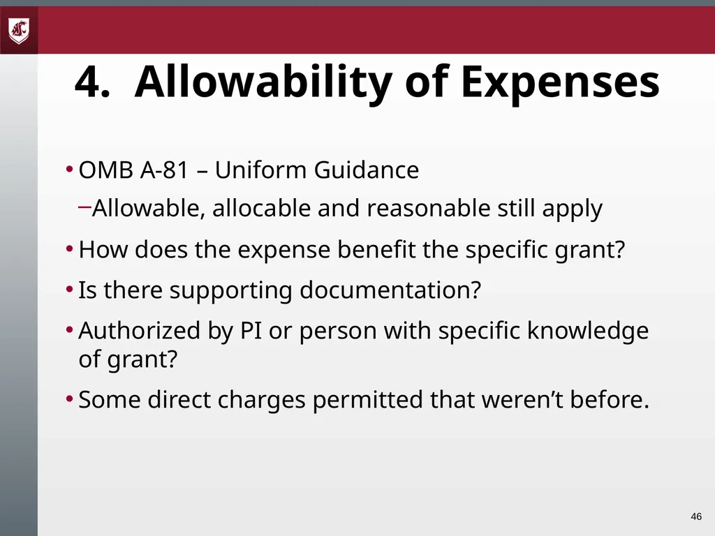 Award Administration Part Three: Audits and Audit - slide 46 of 79