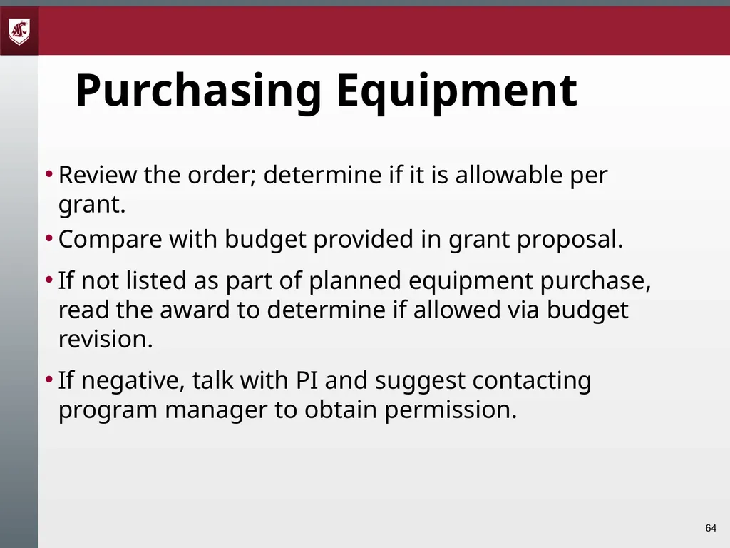 Award Administration Part Three: Audits and Audit - slide 64 of 79