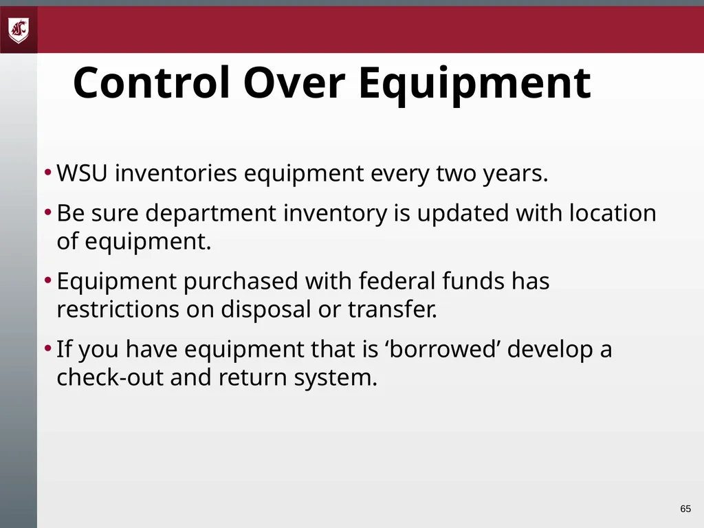 Award Administration Part Three: Audits and Audit - slide 65 of 79