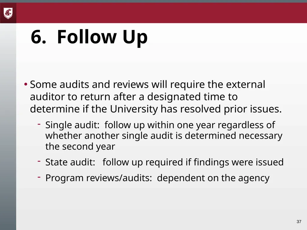 Award Administration Part Three: Audits and Audit - slide 37 of 79