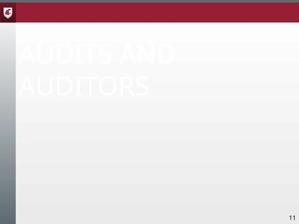 Award Administration Part Three: Audits and Audit - slide 11 of 79