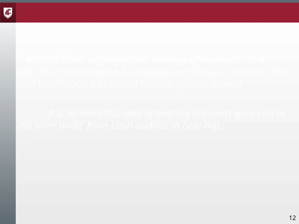 Award Administration Part Three: Audits and Audit - slide 12 of 79