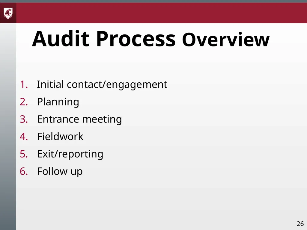 Award Administration Part Three: Audits and Audit - slide 26 of 79