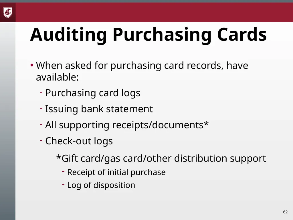 Award Administration Part Three: Audits and Audit - slide 62 of 79
