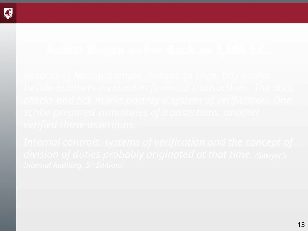 Award Administration Part Three: Audits and Audit - slide 13 of 79