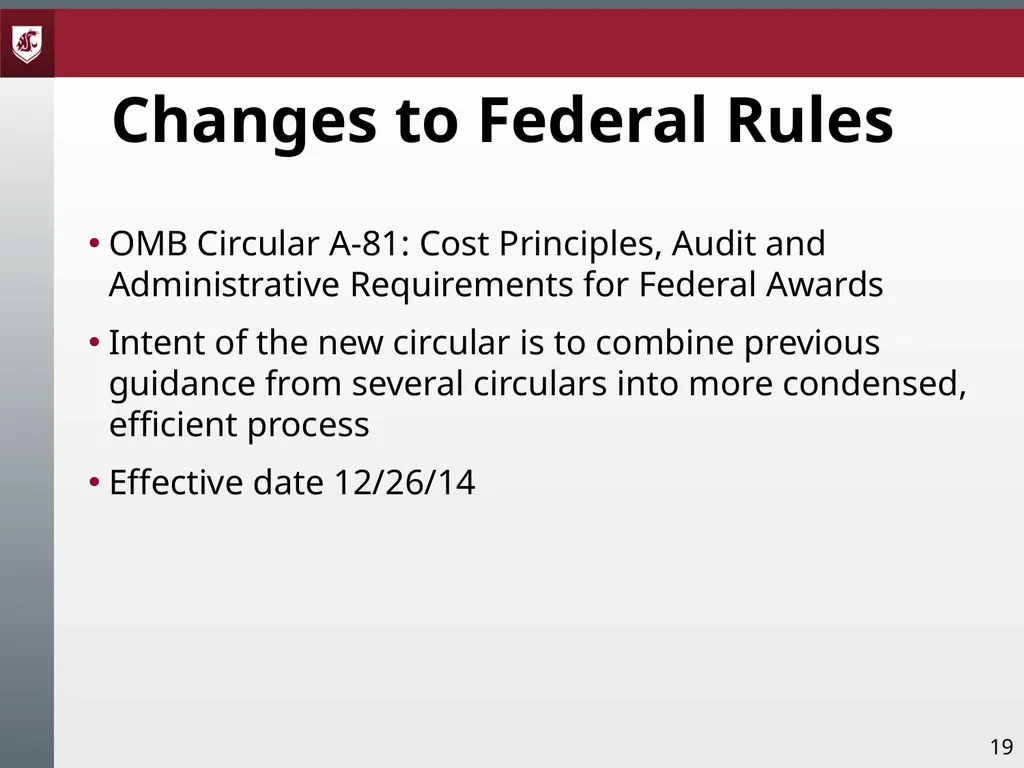 Award Administration Part Three: Audits and Audit - slide 19 of 79