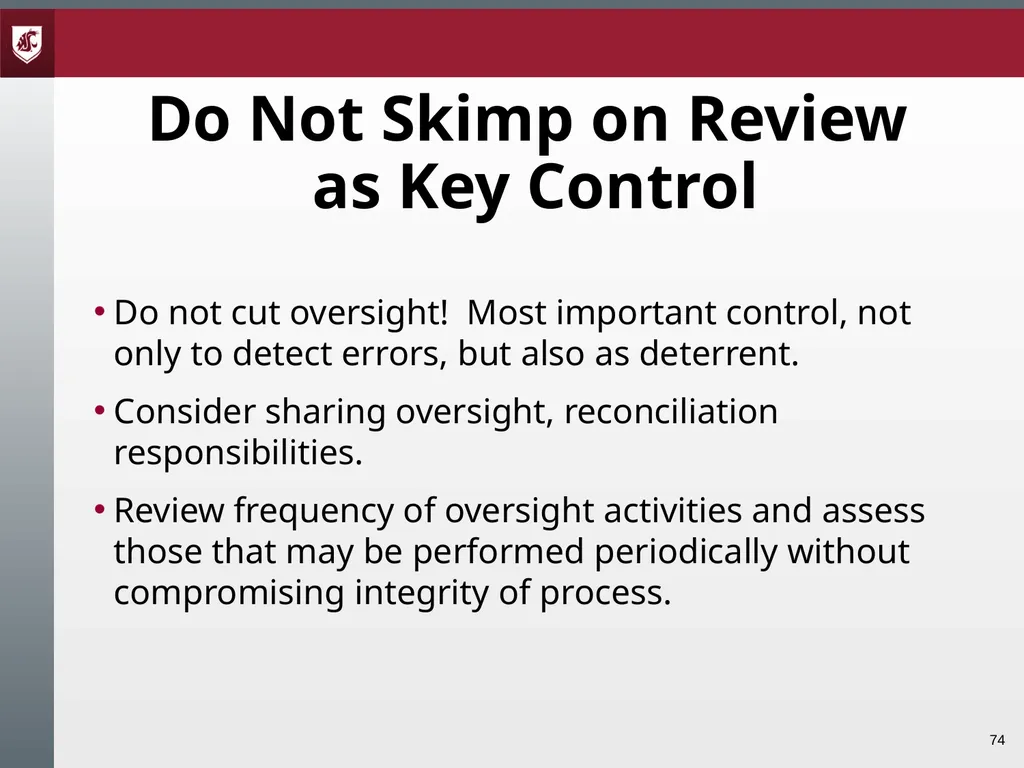 Award Administration Part Three: Audits and Audit - slide 74 of 79