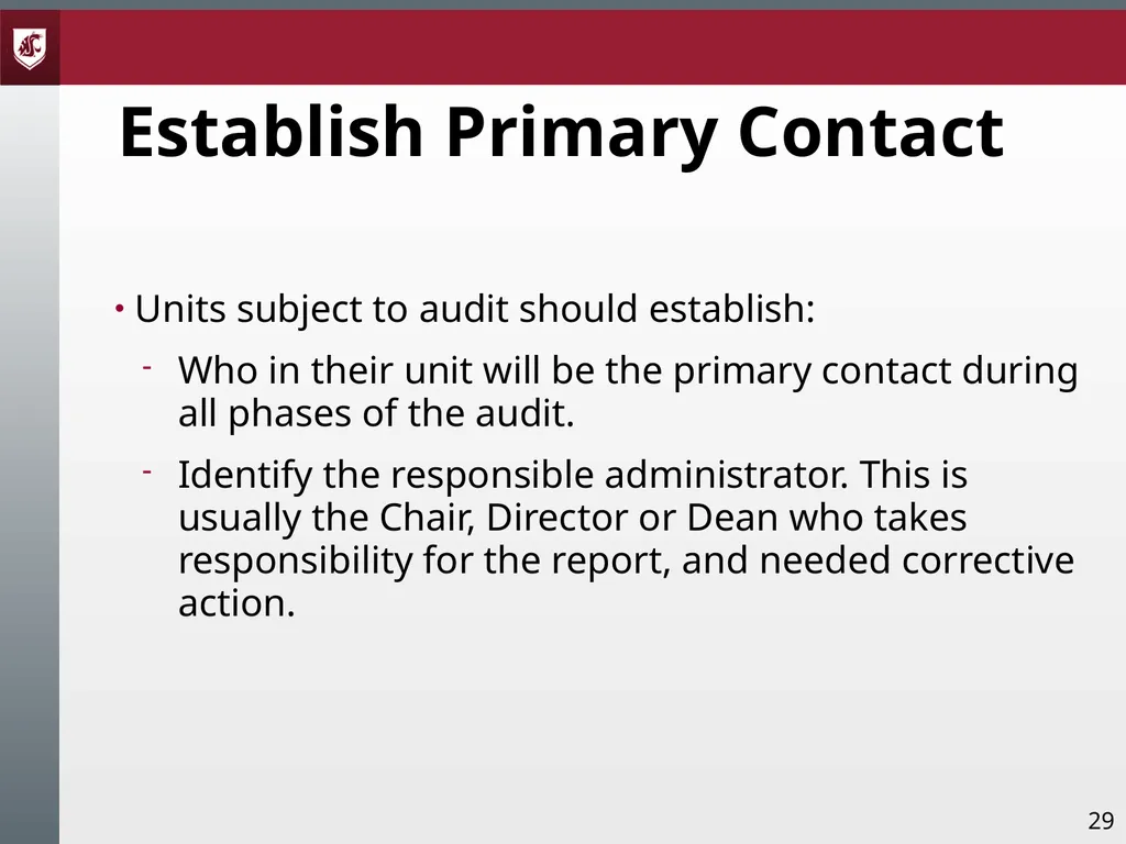 Award Administration Part Three: Audits and Audit - slide 29 of 79