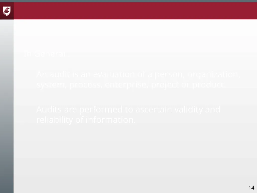 Award Administration Part Three: Audits and Audit - slide 14 of 79