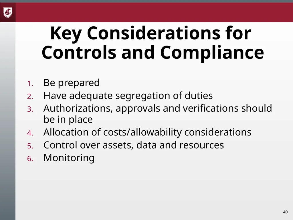 Award Administration Part Three: Audits and Audit - slide 40 of 79