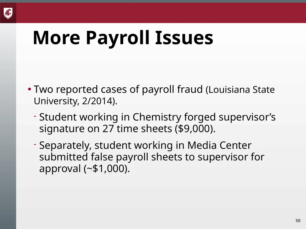 Award Administration Part Three: Audits and Audit - slide 59 of 79