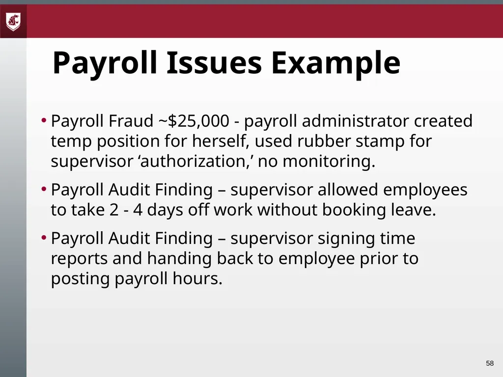 Award Administration Part Three: Audits and Audit - slide 58 of 79