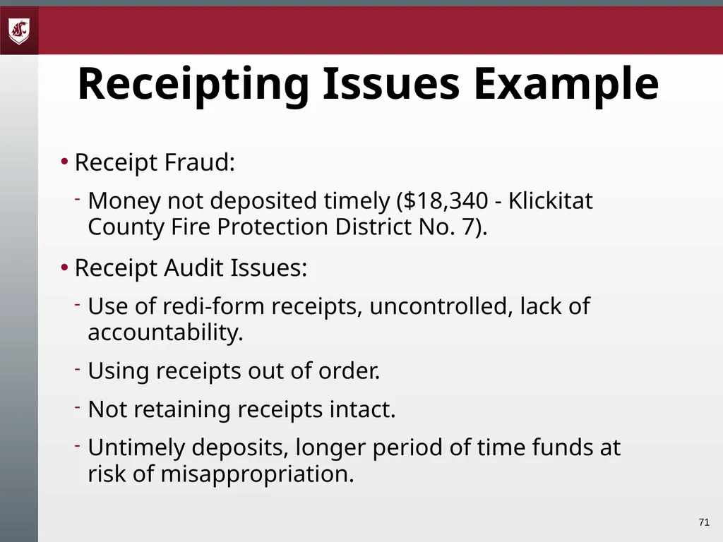 Award Administration Part Three: Audits and Audit - slide 71 of 79