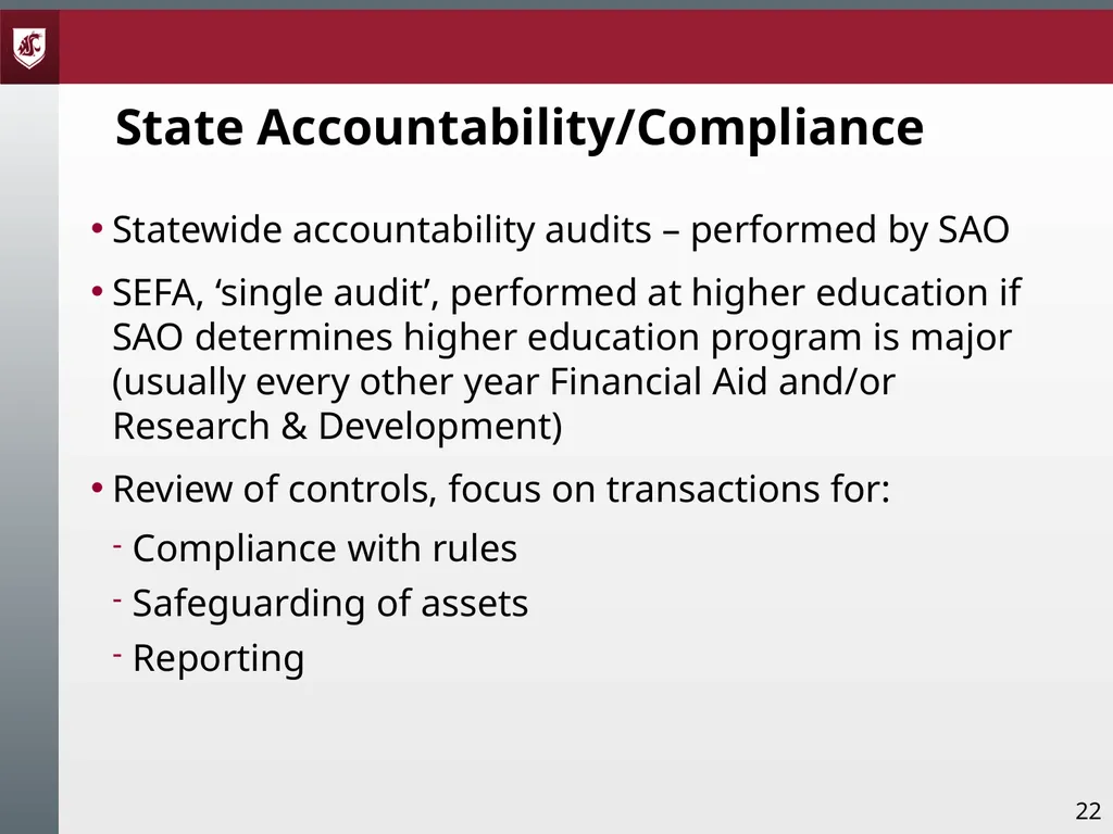 Award Administration Part Three: Audits and Audit - slide 22 of 79