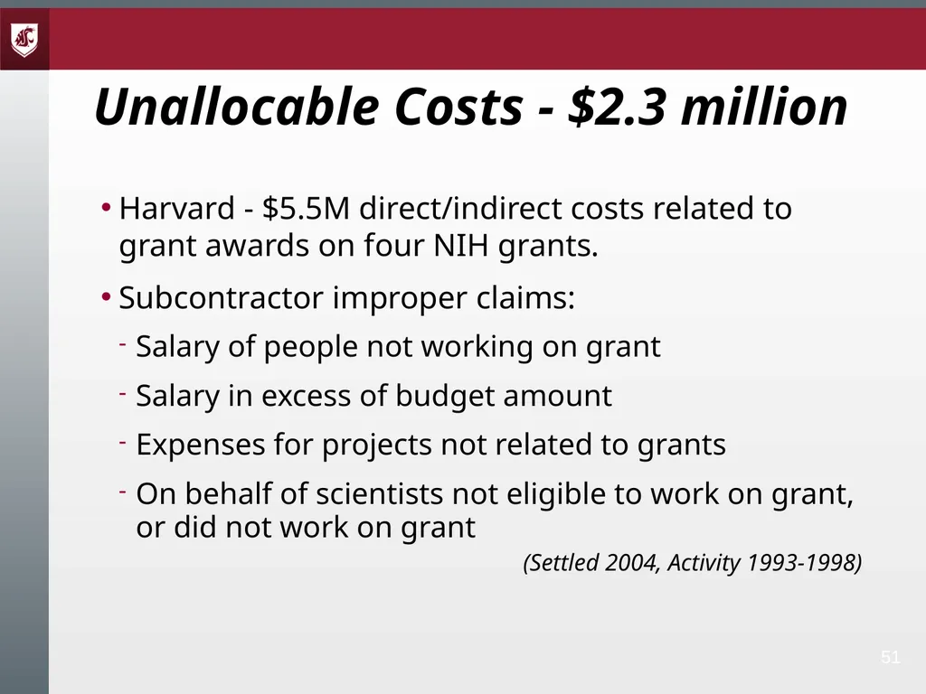 Award Administration Part Three: Audits and Audit - slide 51 of 79