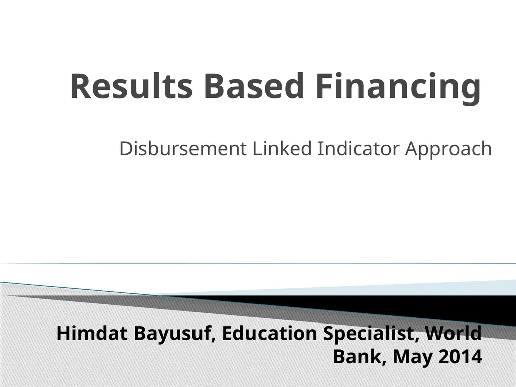 Himdat Bayusuf, Education Specialist, World Bank,