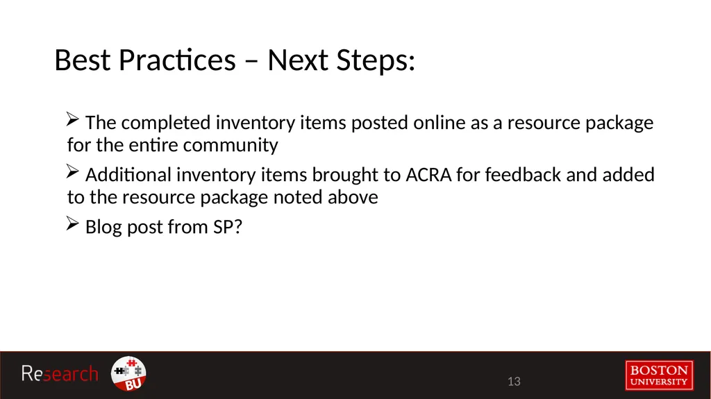 Advisory Council for Research Administration - slide 13 of 26