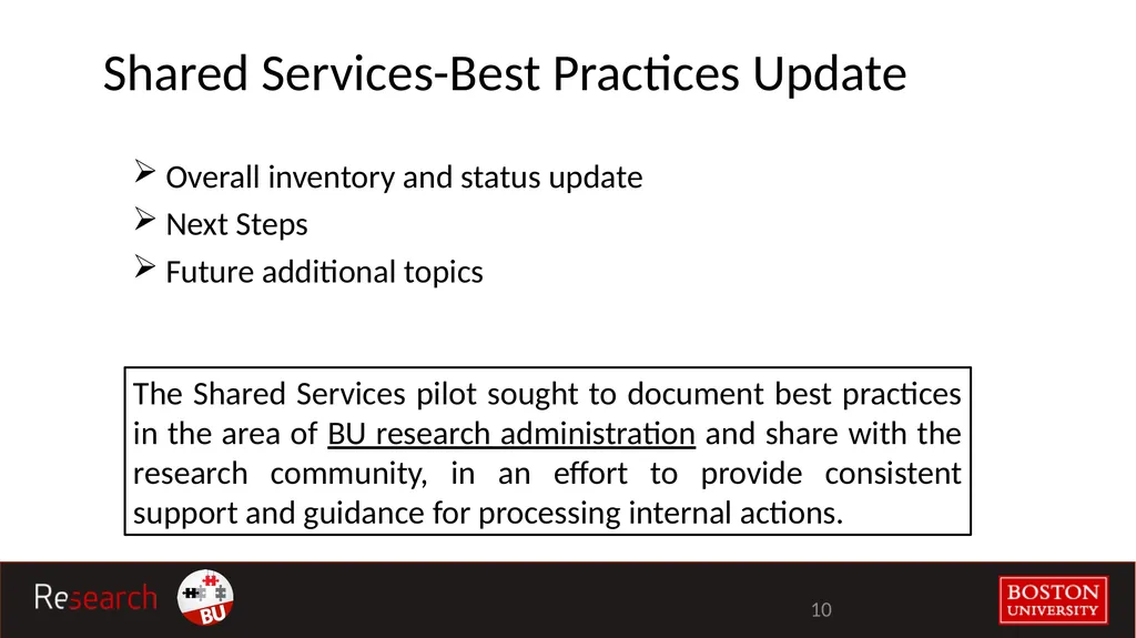 Advisory Council for Research Administration - slide 10 of 26