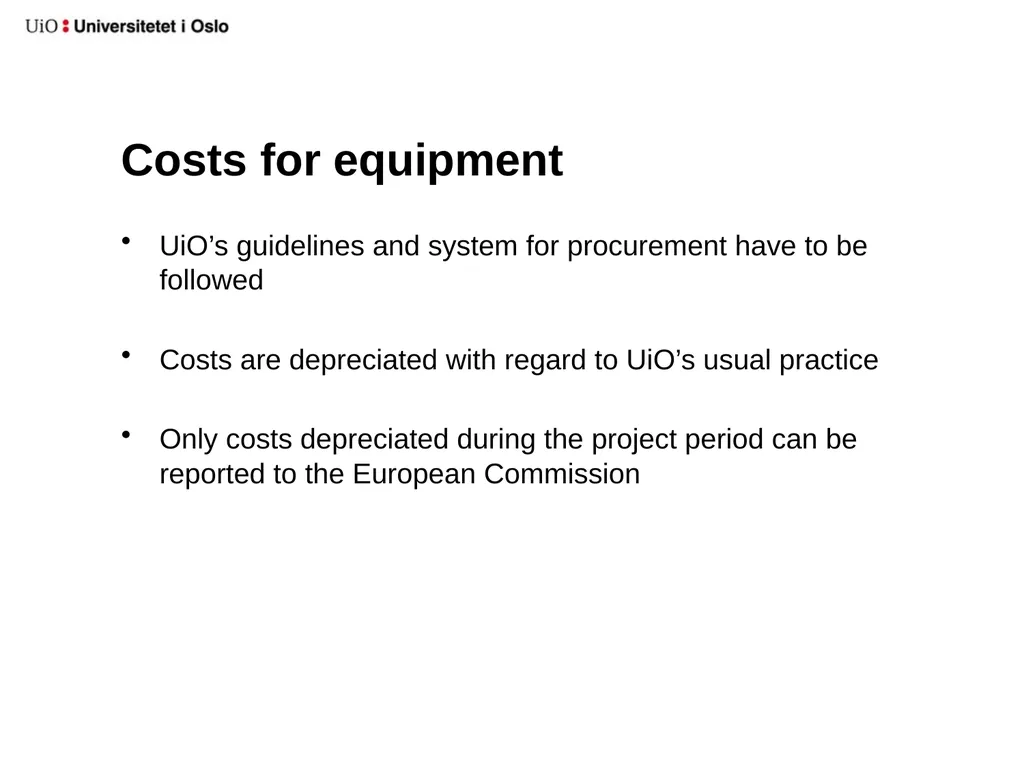 UiO EU-office 2020 Introduction to your EU-project - slide 19 of 33
