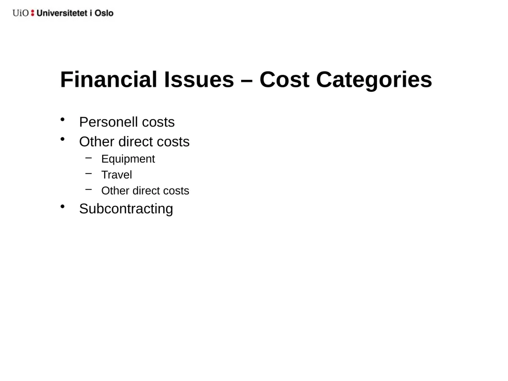 UiO EU-office 2020 Introduction to your EU-project - slide 13 of 33