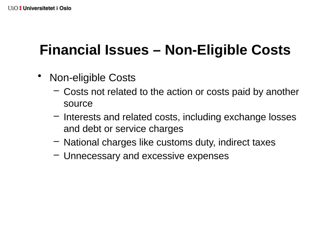 UiO EU-office 2020 Introduction to your EU-project - slide 12 of 33