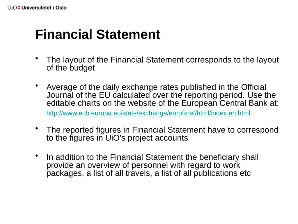 UiO EU-office 2020 Introduction to your EU-project - slide 24 of 33