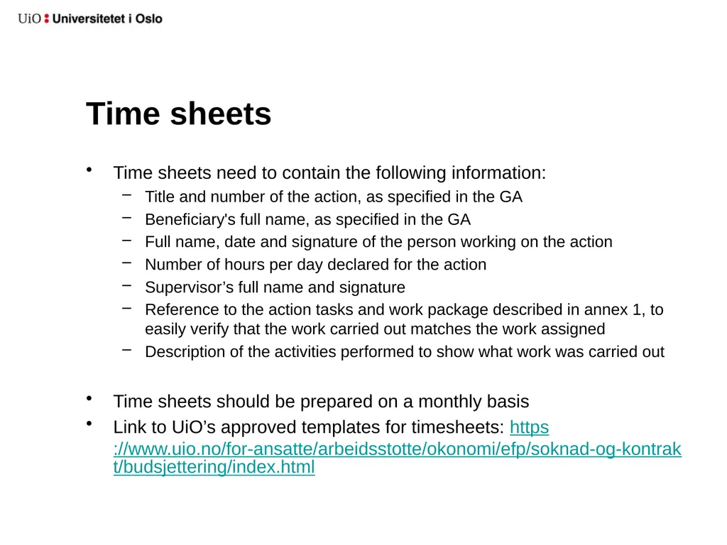 UiO EU-office 2020 Introduction to your EU-project - slide 15 of 33