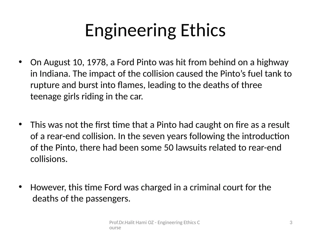 Enginering Ethics Prof.Dr.Halit Hami ÖZ Kafkas - slide 3 of 34