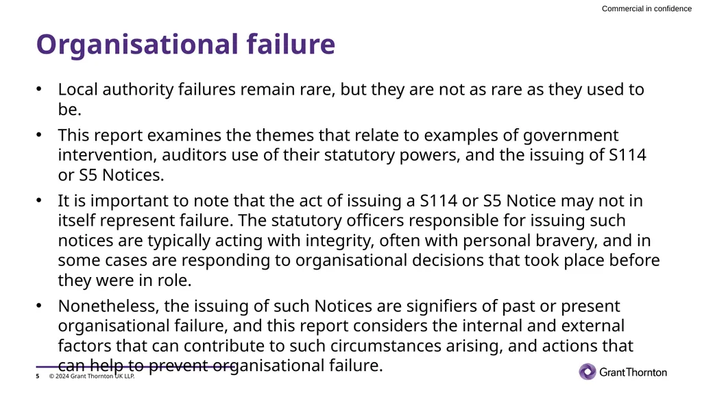 Preventing failure in local government Society of - slide 5 of 21
