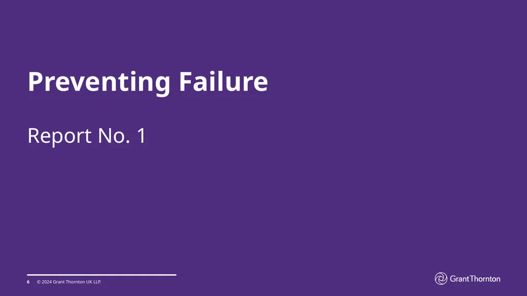 Preventing failure in local government Society of - slide 6 of 21