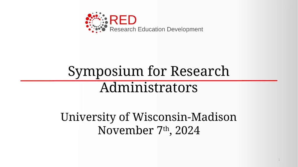 1 Research Administration Hot Topics Mark Sweet, - slide 1 of 34