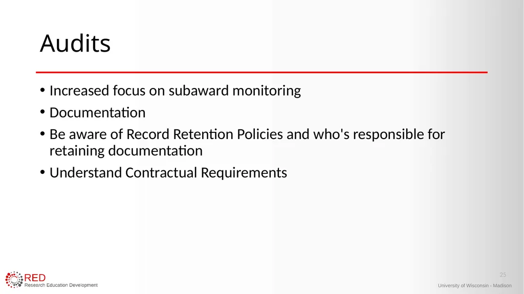 1 Research Administration Hot Topics Mark Sweet, - slide 25 of 34