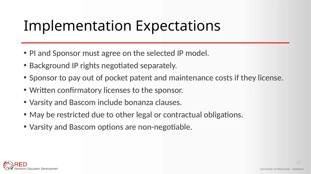 1 Research Administration Hot Topics Mark Sweet, - slide 20 of 34