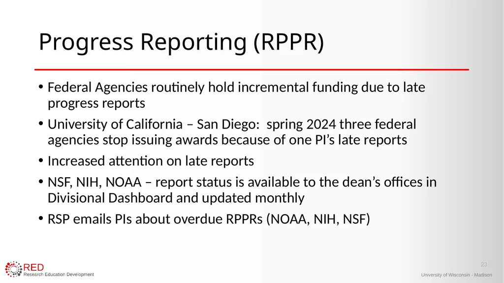 1 Research Administration Hot Topics Mark Sweet, - slide 23 of 34